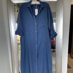 Imrie Cotton Voile Shirt Dress Size M